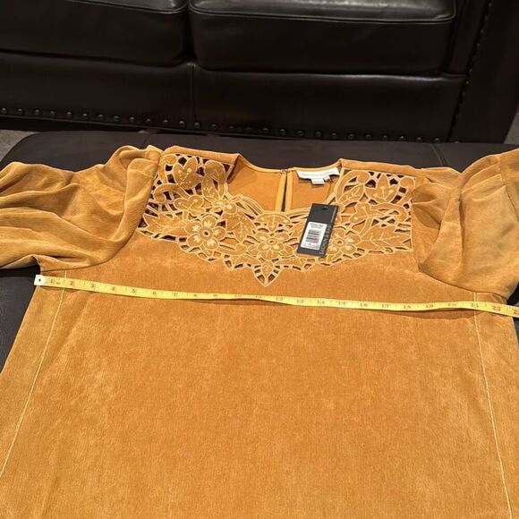 Sachin & Babi Woman YellowCourderoy Mini Dress XL - Picture 2 of 4